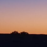 Les couleurs du coucher de soleil sur le désert de Douz Tunisie