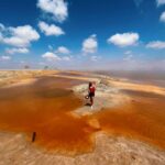 Le Chott el jerid Tozeur  sud Tunisie Belle expérience à découvrir ! Que de couleurs à découvrir en un seul endroit..! L'idéal, parce que l'effort rendra l'expérience encore plus belle, est de venir longer les abords de l'étendue d'eau salée au lever du soleil. La couleur rosée de l'eau se refletera sur les premiers rayons du soleil et rendra l'endroit encore plus incoryable qu'il ne l'est. Le sel sur les contours ferait croire à la neige en plein été ! Expérience inédite que de se retrouver perdu sur cette immense lac salé!!!! un passage incontournable ...“Dépaysant!!”