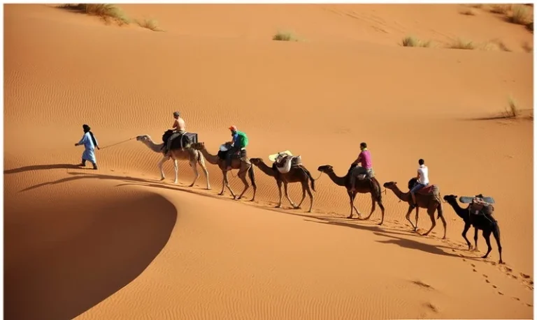 Le Sud tunisien fait partie de ces lieux qui marquent une vie de voyageur : dunes dorées, oasis de montagne, villages troglodytiques, ksour millénaires, chotts étincelants et routes de sel à l’infini. Notre ambition est simple : concevoir votre voyage exactement comme vous l’imaginez, avec départs possibles depuis l’adresse de votre choix en Tunisie, et des circuits personnalisés de 2 jours/1 nuit à plus d’une semaine, en 4×4, à pied, ou les deux. Pour vous inspirer, parcourez d’abord nos circuits désert Sahara — une base claire que nous adaptons à vos envies et à votre rythme. Pourquoi choisir le Sud tunisien pour votre prochaine aventure ? Au-delà des cartes postales, le Sud révèle une palette de paysages d’une densité rare : le Chott el-Jérid et ses mirages, les oasis accrochées de Chebika, Tamerza et Mides, la douceur de Douz, la source chaude de Ksar Ghilane, les troglodytes de Matmata, les ksour de Tataouine et Chenini, les dunes graphiques d’Ong Jmel près de Tozeur. Ce qui nous guide : créer un voyage fluide, où chaque journée a son tempérament (culture, photographie, marche, immersion bédouine), sans perte de temps inutile. Accessibilité : vols vers Tozeur, Djerba ou Tunis, puis prise en charge où vous le souhaitez (hôtel, maison, aéroport, gare). Flexibilité : mini-séjours (2 à 3 jours) pour une première immersion, grands itinéraires (5 à 8 jours et +) pour tout voir sans se presser. Sécurité & confort : chauffeurs-guides agréés, 4×4 entretenus, eau et pauses à volonté, campements sélectionnés, hébergements de charme. Vraies rencontres : producteurs de dattes, tisseuses, familles troglodytes, gardiens de ksar, autant de moments qui font la différence. Départs depuis l’adresse de votre choix en Tunisie : simplicité totale Vous nous indiquez l’adresse exacte (Tunis, La Marsa, Hammamet, Sousse, Monastir, Mahdia, Sfax, Gabès, Djerba, Tozeur, Gafsa…) et nous venons vous chercher à l’heure convenue. C’est la meilleure façon d’éviter les changements multiples, surtout en famille. Besoin d’une liaison aéroport ou d’une arrivée tardive ? Réservez votre navette aéroport : nous synchronisons l’itinéraire avec votre vol, même en cas d’imprévu. Circuits personnalisés de 2 jours/1 nuit (ou plus) : trois exemples concrets Nos circuits 100 % modulables mêlent dunes, oasis et villages berbères. Voici des trames pour vous projeter ; nous ajustons ensuite distance, rythme, hébergements et budget. 2 jours / 1 nuit : Douz – Ksar Ghilane (source chaude) – Matmata (troglodytes) Jour 1 : Accueil à Douz (ou prise en charge à votre adresse). Piste douce vers l’Erg, thé à la menthe au campement, baignade dans la source chaude de Ksar Ghilane, coucher de soleil sur les dunes. Nuit en bivouac (confort nomade) ou camp fixe (sanitaires, lit). Jour 2 : Route scénique via Tamezret, visite d’une maison troglodyte à Matmata, déjeuner traditionnel, retour vers votre point de départ. Parfait pour une première immersion en duo ou en famille, avec peu d’heures de route et beaucoup d’émotions. 3 à 4 jours : Tozeur – Chott el-Jérid – Oasis de montagne – Ong Jmel Jour 1 : Tozeur, vieille ville en brique ocre, balade dans la palmeraie. Jour 2 : Chebika, Tamerza, Mides : canyons, cascades, vues grandioses. Jour 3 : Ong Jmel et décors de cinéma, dunes ludiques en 4×4, Chott el-Jérid au retour (arrêt photo sur les cristallisations). Jour 4 (en option) : Douz et balade chamelière au coucher du soleil, ou journée photo autour des oasis. Un équilibre idéal entre désert, eau et pierre, avec des temps libres bien placés. 5 à 8 jours et + : “Grand Sud” tout en douceur Tozeur → Douz → Ksar Ghilane → Tataouine/Chenini → Matmata → Gabès/Djerba/Tunis (selon votre vol). Alternance bivouac sous les étoiles, ksour millénaires, villages troglodytiques, palmeraies et salars. Possibilité d’inclure journées de randonnée (voir ci-dessous), ateliers culinaires, ou journée slow en maison d’hôtes. Explorez les bases sur Circuits désert – à développer selon vos envies , puis laissez-nous personnaliser. Excursions à la journée : concentré d’émerveillement Vous manquez de temps ou vous souhaitez enrichir un séjour déjà prévu ? Nos excursions s’insèrent facilement dans votre agenda. Oasis de montagne (Chebika – Tamerza – Mides) : marche facile le long des oueds, cascades, panoramas, villages suspendus. Ong Jmel & les dunes de Tozeur : lumières dorées, spots photo, souvenirs de tournages. Matmata & Tamezret : architecture troglodyte, déjeuner chez l’habitant. Douz “porte du désert” : dromadaire au coucher du soleil et méchoui. Toutes nos propositions sont détaillées ici : excursions en Tunisie et régulièrement enrichies sur notre blog d’excursions . Randonnée & trek : marcher sur les crêtes, dormir sous la Voie lactée Le Sud tunisien est une terre de marche. Sur crêtes tabulaires, oueds, dunes et tamaris, nous traçons des itinéraires progressifs (familial, intermédiaire, sportif). Bivouacs confort nomade, soirées au feu de camp, pain sous le sable, ciel constellé : l’expérience est intense et simple à la fois. Journées rando : 2 à 5 heures, dénivelés modérés, grande variété de paysages. Treks : 2 à 4 jours, logistique chameaux de bât ou véhicule d’assistance, bivouacs sélectionnés. Focus photo : départs à l’aube et fins de journée pour lumières rasantes. Inspirez-vous ici : randonnée montagne & Sahara et dites-nous votre niveau pour une proposition ajustée. Logistique invisible, confort bien réel : transferts, hébergements, repas Transferts & navettes Votre voyage commence sans friction : prise en charge à domicile, coordination des horaires, suivi des vols. Pour toute arrivée/départ, réservez la navette aéroport . Hébergements Maisons d’hôtes au charme local, accueil familial, cuisine maison. Camps désert : version bivouac nomade (magie et simplicité) ou camp fixe (lits, sanitaires). Hôtels & lodges bien situés pour limiter les trajets. Repas Couscous, méchoui, chakchouka, ojja, salades méchouia, et l’incontournable dattes Deglet Nour. Signalement des régimes spéciaux à l’avance (végétarien, sans gluten, allergies) : nous adaptons. Sécurité Chauffeurs-guides expérimentés, briefing quotidien, suivi météo, eau en quantité, pauses fréquentes, trousse de premiers secours. Sur certains tronçons reculés : téléphone satellite et protocole radio. Quand partir ? Météo & saisons dans le désert Octobre → avril : période idéale. Journées douces, nuits fraîches, parfait pour circuits, randonnées et bivouacs. Mai & septembre : mi-saison. Sorties tôt et fins de journée, déjeuners à l’ombre. Juin → août : chaleur marquée. Programmes courts, campements climatisés, activités à l’aube/au crépuscule. Nous ajustons horaires et distances au jour le jour. L’objectif : plaisir intact et fatigue minimale. Exemples de journées “signature” : votre désert, heure par heure Aube : ascension d’une dune pour voir la lumière enflammer l’Erg. Petit-déjeuner saharien (galette, huile d’olive, confiture de dattes). Matin : marche sur les crêtes, découverte d’un oued secret, photos grand-angle. Midi : déjeuner sous tamaris, sieste, lecture. Après-midi : piste douce vers une palmeraie, rencontre artisanale, dégustation. Crépuscule : balade chamelière, silhouettes sur sable rosissant. Soir : grillades, tabouna, ciel galactique et contes du désert. Réserver en 2 minutes : devis gratuit & personnalisation illimitée Dites-nous vos dates, votre adresse de départ, le rythme souhaité (tranquille, actif, sportif), vos centres d’intérêt (photo, géologie, culture, gastronomie), votre budget et le niveau de confort. Vous recevez rapidement une proposition sur mesure, modifiable autant que nécessaire. Obtenez un devis gratuit pour votre voyage désert . Parcourez nos bases d’itinéraires : Circuits désert – à développer . Glanez des idées et retours récents : blog des excursions en Tunisie . Ajoutez une journée rando à votre séjour : randonnée montagne & Sahara . FAQ – Vos questions les plus fréquentes Peut-on partir de n’importe quelle ville ? Oui. Nous venons vous chercher à l’adresse de votre choix en Tunisie (Tunis, Nabeul, Hammamet, Sousse, Monastir, Mahdia, Sfax, Gabès, Djerba, Tozeur…). Pour optimiser, nous proposons la navette aéroport . Un circuit 2 jours/1 nuit suffit-il pour “voir le désert” ? Absolument, si l’on cible Douz, Ksar Ghilane et Matmata. Pour oasis de montagne + désert, 3 à 4 jours donnent un bel équilibre. 5 à 8 jours offrent la totale (ksour, troglodytes, chotts et bivouacs). Camping ou confort ? Deux options : bivouac nomade (magie, simplicité) ou camp fixe/hébergement de charme (lits, sanitaires, parfois climatisation). Dites-nous votre seuil de confort, on ajuste. Et la randonnée ? Nous proposons des boucles progressives (2 à 5 h) ou des treks de 2 à 4 jours. Voyez nos pistes ici : randonnée montagne & Sahara . Est-ce adapté aux enfants/seniors ? Oui. Nous réduisons les temps de route, multiplions les pauses, choisissons des logements pratiques et proposons des activités douces (dromadaire au coucher du soleil, petite marche en oasis). Comment laisser un avis ou lire les retours ? Après votre voyage, partagez votre expérience ou consultez les témoignages sur TripAdvisor – Sud Tunisie . Conseils de préparation : bagages, photos, petites astuces qui changent tout Indispensables : chèche ou casquette, lunettes UV, crème solaire, gourde (ou poche à eau), lampe frontale, chaussures confortables, coupe-vent léger. Vêtements : système multi-couches ; nuits fraîches d’octobre à avril. Électronique : batteries externes, carte mémoire généreuse (le Sahara est photogénique). Photo : le lever et le coucher de soleil sont vos alliés. Pensez aux premiers plans (empreintes, touffes d’herbe de sable) pour la profondeur. Culture : un “bonjour”, un sourire, demander la permission avant une photo, privilégier l’artisanat local. Santé : hydratez-vous avant d’avoir soif ; nos équipes veillent et rappellent. Inspiration & ressources utiles Modèles de circuits : Circuits désert – base à personnaliser (lien à développer selon votre projet). Excursions à la carte : Excursion en Tunisie . Randonnées & treks : Randonnée montagne & Sahara . Navettes & transferts : Service navette aéroport . Devis express & gratuit : Demander un devis . Récits & conseils : Blog excursions Tunisie . Avis & commentaires : TripAdvisor – Sud Tunisie . Passez du rêve au départ : on s’occupe de tout Un Sahara doux au rythme de vos pas, un coucher de soleil qui allonge les ombres, une table locale dressée sous les étoiles, des regards et des gestes qui restent… Voilà ce que nous voulons pour vous. Dites-nous où nous venons vous chercher, choisissez 2 jours/1 nuit ou plus, précisez vos envies ; nous dessinons le reste, simplement. Commencez ici : Circuits désert – à développer selon vos envies , puis validez votre devis gratuit . À votre retour, un petit mot nous fera plaisir : laissez votre commentaire .